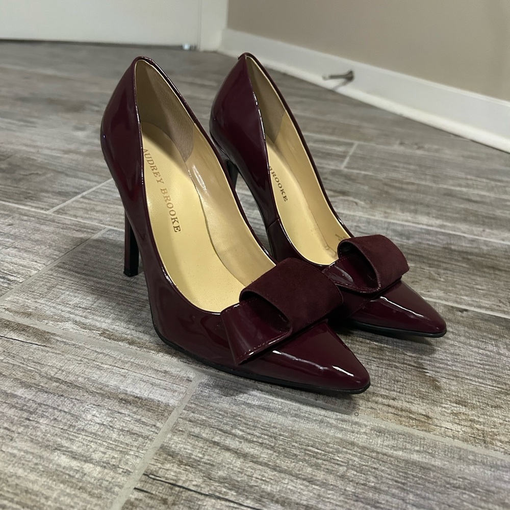 Audrey Brooke Brown Heels with Bow